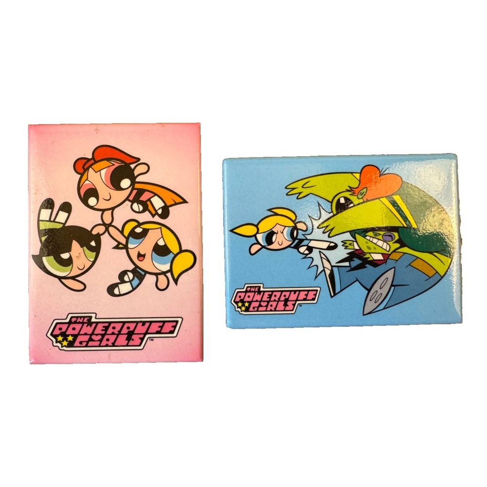 VTG Cartoon Network The Powerpuff Girls Refrigerator Magnets Lot Animated Series